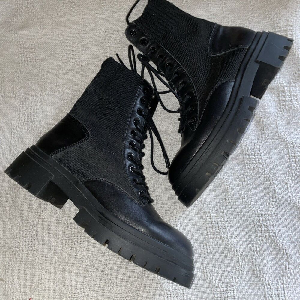 Aldo Women’s Rugged Boots Size 8 M Black Going out Party Outdoors Fun